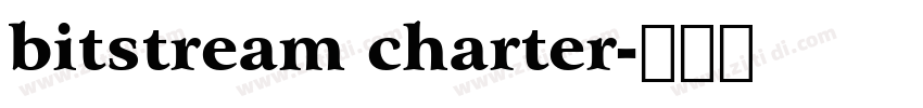 bitstream charter字体转换